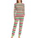 thumbnail image 1 of Pijamas navideños para mujer, ropa de dormir con estampado de notas musicales doradas, elegante, holgada, de gran tamaño, regalo de cumpleaños, 2 piezas, 1 of 4