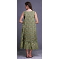 thumbnail image 5 of Bimba Dusty Green Floral Artistic Sleeveless Night Gown For Womens Cotton Printed Nightwear Ladies Sleepwear Large, 5 of 6