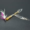 thumbnail image 2 of Appât de Pêche Outil de Pêche Coloré Spinners Appâts Durs pour Eau Douce, 2 of 9