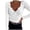 Blanc, variante sur HXWCHs T-Shirt Mode Décontracté pour Femme en Coton Uni à Col Rond, Col en U Profond, Manches Longues, Couleur Unie, Haut, S Gris
