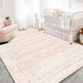 thumbnail image 1 of Alfombra infantil BILEEHOME para bebé niña, rosa rubor, bohemio, 140 x 200 cm, 1 of 8