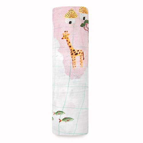 aden Baby Receiving Swaddles anais™ Essentials Swaddle Blanket Swaddling Wrap 100% Muslin Blanket for Girls & Boys Ideal Newborn & Toddler Gift 112x112cm Print: Space Explorers