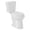 19" H-Round, variant on 21" Chair Height Two Piece Round Toilet, ADA Comfort Height High Seat with Soft-Close Seat, 12 Inch Rough In, 1.28 GPF Water-Saving Siphonic Flush for Bathroom Remodel, White