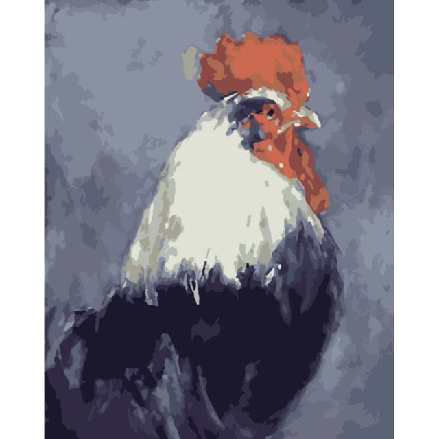 Cuadros Decorativos Pintura al óleo pollo por números para colorear imagen dibujo Digital L380 Tmvgtek embutido en tela