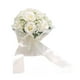 thumbnail image 3 of Ramo de novia para dama de honor, flores rosas artificiales, elegante y decorativo. Blanco, 3 of 9