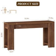 HIPPIY Co.ltd 71-Inch Long Console Table, Wood Farmhouse Sofa Table Behind Couch, Entryway Table for… — $109.99 (31% off)