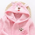 thumbnail image 5 of Gibobby Children's Plush Coral Fleece Bathrobe,Cozy Hooded Robe with Belt,Cute Print,for Kids Toddlers 2-12 Years,Warm After-Bath Loungewear Toddler Pajamas Toddler Pajamas,Pink,Size 5-6T, 5 of 6