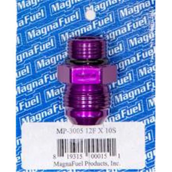 MagnaFuel MP-3005 No.12 O-Ring to No.10 O-Ring Male Union Reducer Fitting