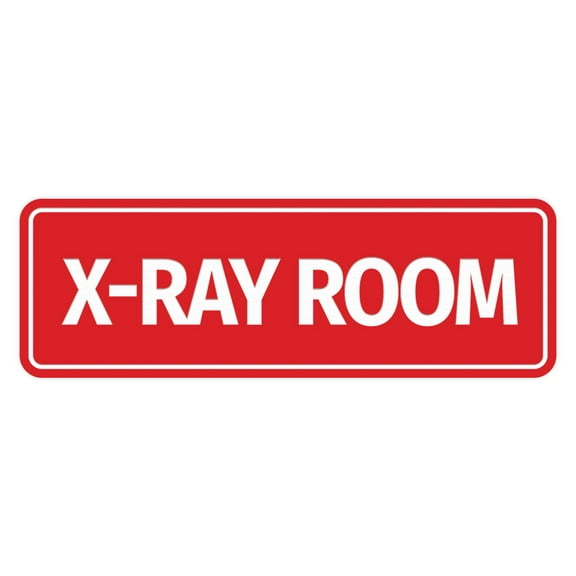 Signs ByLITA Standard X-Ray Room Sign (Red) - Large