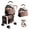 khaki + Carbon steel, variant on FENGFAN Khaki 3-in-1 Double Pet Stroller Carbon Steel Shockproof Brake Wheels Detachable Carrier Holds 15lbs Per Layer 1 Pack