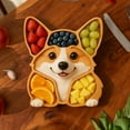 thumbnail image 5 of Corgi Themed Serving Platter Lover Novelty Tray For Holiday And Festive Ideal Party Dishware For Cheese Meats And Desserts 1pc, 5 of 7