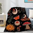 thumbnail image 4 of Mushroom Blanket Mushrooms Gifts for Women Soft Cozy Fleece Flannel Mushroom Throw Blanket All Season Plant Blankets for Sofa Couch Bed Decorative 80"x60" for Audlt, 4 of 6