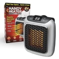 thumbnail image 1 of Ontel Handy Heater Turbo - Salida de pared con termostato ajustable, temporizador programable de 12 horas, apagado automático, silencioso, ahorro de espacio, cerámica (el embalaje puede variar), 1 of 5