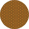 thumbnail image 1 of Ahgly Company Tapis Rond Lavable en Machine Intérieur Transitionnel Rouge Bordeaux, 8 Pieds Rond, 1 of 7