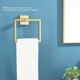 thumbnail image 2 of KOKOSIRI Hand Towel Ring Shower Towel Hanger Holder Bath Towel Holder Bathroom Lavatory Stainless Steel Wall Mount Brushed Gold B3004BG, 2 of 9