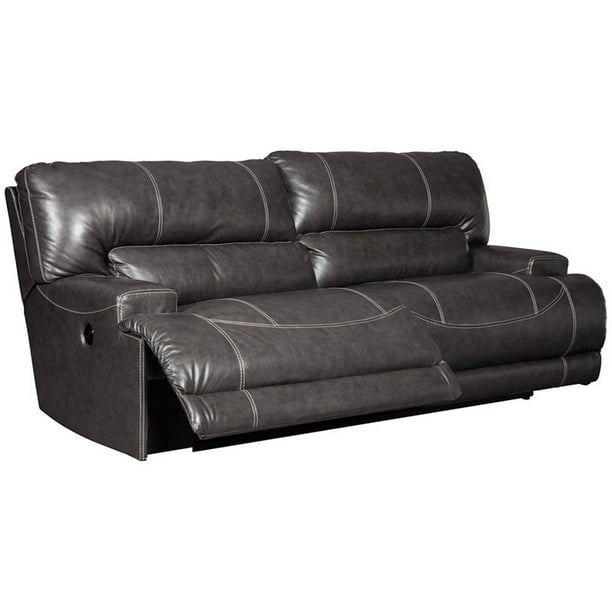 Ashley Furniture Mccaskill Leather, Ashley Gray Leather Sofa