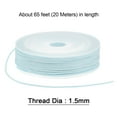thumbnail image 2 of Unique Bargains Twisted Nylon Twine Thread Beading Cord 1.5mm 20M/65 Feet Extra Strong Braided Nylon String,, 2 of 6