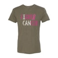 thumbnail image 2 of Fight Cancer Ribbon Mens Premium Tri Blend T-Shirt, Military Green, 2XL, 2 of 3