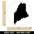 thumbnail image 2 of Maine State Silhouette Self-Inking Rubber Stamp Ink Stamper - Red Ink - Mini 1/2 Inch, 2 of 7