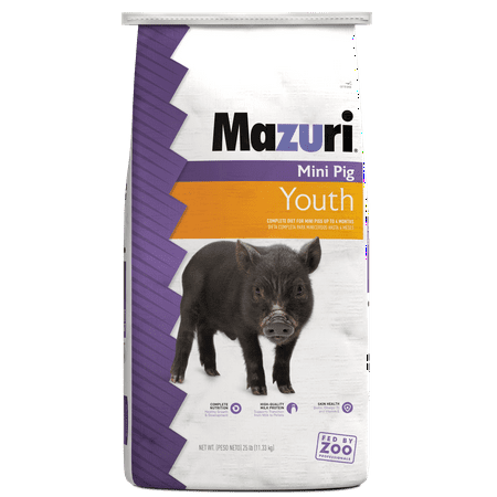 Mazuri Mini Pig Youth Diet Pig Food, 25 lb Bag