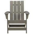 thumbnail image 2 of Adirondack Chair with Plastic Frame and Slatted Design Gray - Saltoro Sherpi, 2 of 5