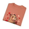 thumbnail image 2 of Capybara Lovers Tee, Cute Capybara Comfort Colors Valentine Shirt, 2 of 8