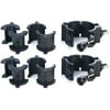 (2) Chauvet CLP10 CLP-10 360° Wrap Around "O" Clamps For Light Mounting