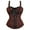 Brown, variant on Corset Carnival Women Party Club Night Bustier Top Black Red XL