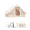 thumbnail image 1 of Carpa inflable VEVOR para acampar de 3 a 5 personas, 4 estaciones, Oxford, 1 of 9