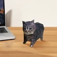 thumbnail image 3 of Life Scale 3D Cat Papercraft Kit Decorative Desktop Ornament DIY Handmade Model Building Set, 3 of 4