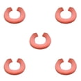 thumbnail image 1 of Thinsony Acrylic Fibers Made Toilet Mat Removable And Fits Most Toilets U Shape Orange 5Set, 1 of 6