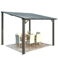 thumbnail image 6 of AECOJOY 8' x 8' Hardtop Gazebo Outdoor Aluminum Pergola ​For Garden, Patio, Backyard-​Gray, 6 of 10