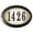Antique Copper, variant on Edgewood Large Lighted Address Plaque In Pewter Frame Color