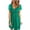 Green, variant on Antinious Summer Beach Dresses for Women,Holiday Dresses for Women Casual Comfortable Solid Short Sleeve Round Neck Button Knee Length Dress,Pink,M