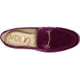thumbnail image 3 of Sam Edelman Loraine Deep Orchid Leather Slip-On Chain Detail Vamp Loafers Shoes (Deep Orchid, 9), 3 of 6