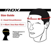 RDX Kids Boxing Headgear, MMA Training KickBoxing Equipment, Leather, Red