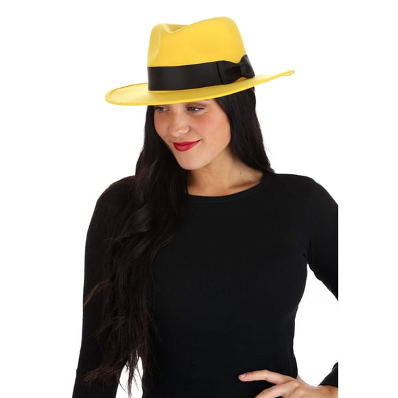 Gorro de detective divertido para adultos, color amarillo, tamaño estándar