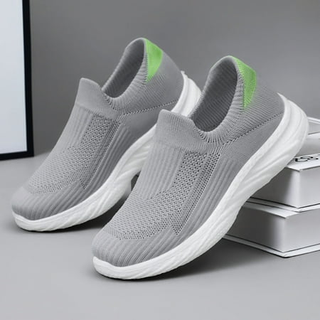 XDDST Womens Flats Comfortable Dressy Shoes for Women Mens Slip On Breathable Thick Sole Shoes 4 Colors