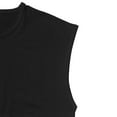 thumbnail image 3 of Annhoo Mens Cap Sleeve Shirts Summer Crew Neck Solid Color Sleeveless Tops Loose Comfy Leisure Sports Blouses, 3 of 5