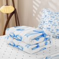 thumbnail image 5 of Erosebridal Watercolor Bow Print Zipper Twin Comforter Sets with Fitted Sheet and 2 Pillowcases,Modern Bowtie Hearts Zipper Bedding Set For Girls,Reversible,4-Piece, 5 of 7