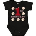 thumbnail image 3 of Inktastic First Birthday Baseball Boys Baby Bodysuit, 3 of 5