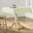thumbnail image 2 of LA Linen Polyester Poplin Square Tablecloth, 58 by 58-Inch, Ivory, 2 of 2