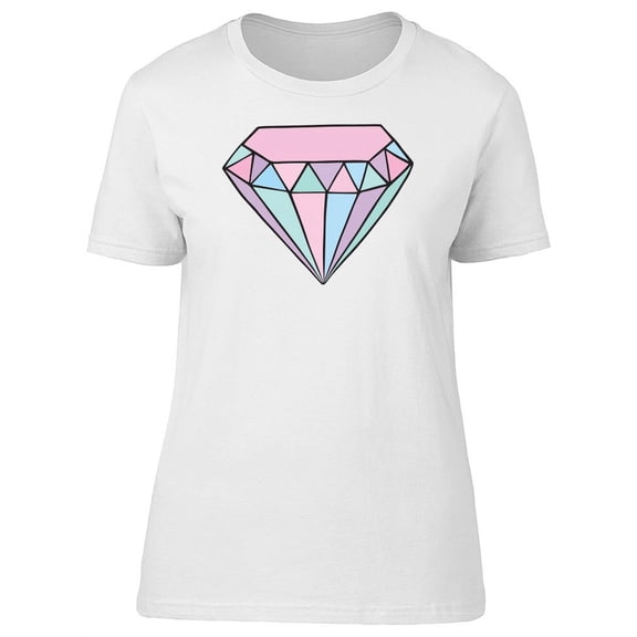 Shiny Pink Diamond T-Shirt Women -Image by Shutterstock, Female XX-Large