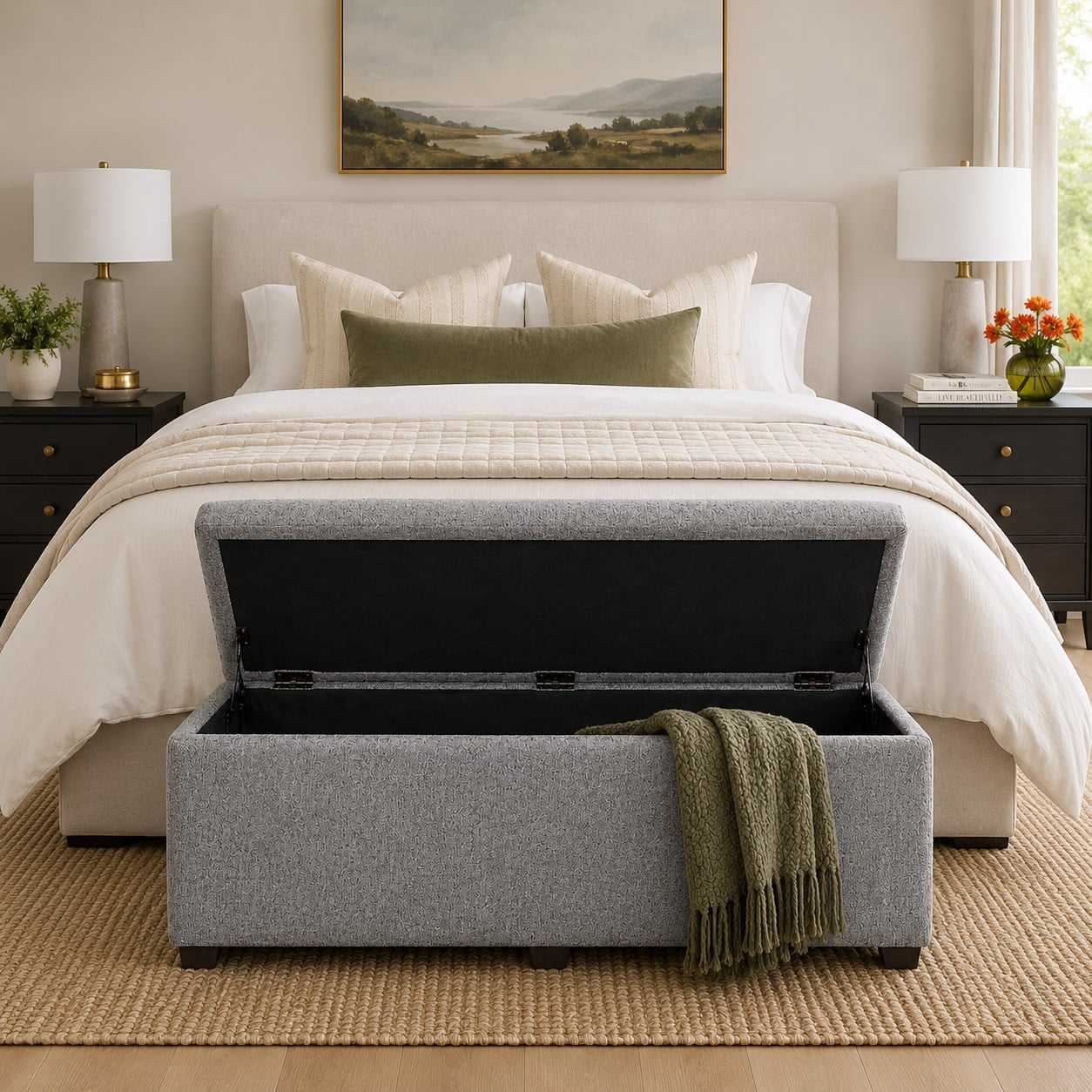 Sanford Living Esplanade Bed Bench, Matisse, Silver