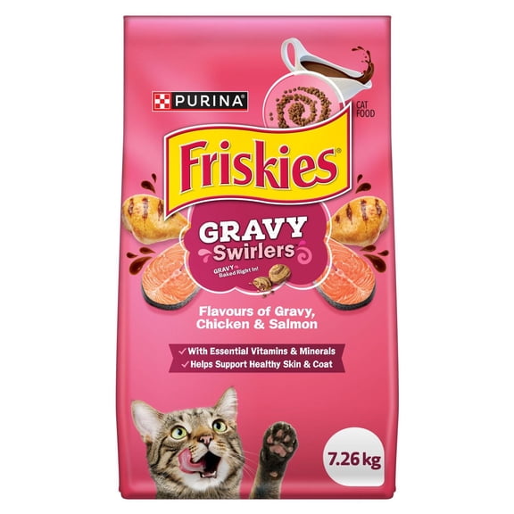 Friskies Tourbillons de Sauce, Nourriture Sèche pour Chats 7.26kg