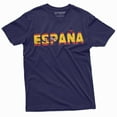 thumbnail image 4 of Spain T-Shirt España Tee Football Soccer Teeshirt Spanish Flag Patriotic National Espana Tee (X-Large Military Green), 4 of 6