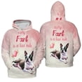 thumbnail image 3 of Every Fart is Love Note Boston Terrier Guilty Face Happy Valentine's All Over Print 3D Hoodie Unisex Merch Hoodies Gentleman Dog Lover Gifts - 01016, 3 of 6