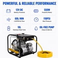 thumbnail image 5 of HPDMC Oil-Free Hookah Dive Air Compressor System 12V 550W, 10L Stainless Steel Tank with 50ft Hose & Regulator for Snorkeling, Boat Cleaning and Lobstering, 5 of 8