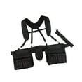 thumbnail image 4 of colaxi Tool Belt with Suspenders Tool Organizer for Plumbing Woodworker Black Red, 4 of 9