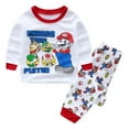 thumbnail image 1 of Super Mario Bros Ensemble de Pyjamas pour Garçons Vêtements de Détente pour Enfants Col Rond Vêtements de Maison Été Ensemble de Vêtements de Maison en Coton Vêtements pour Enfants, 1 of 6